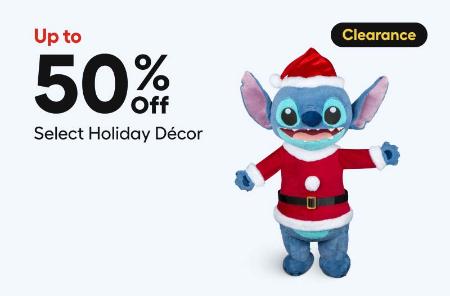 Up to 50% Off Select Holiday Decor