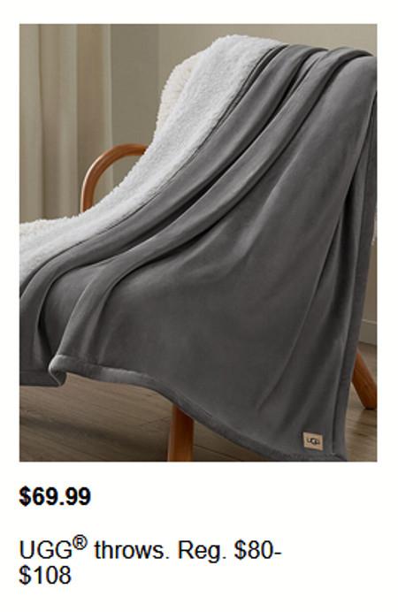 $69.99 UGG Throws