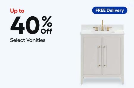 Up to 40% Off Select Vanities
