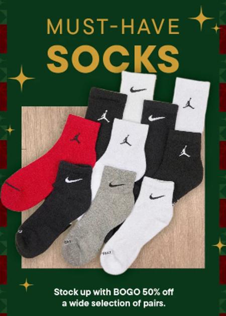 Must-Have Socks BOGO 50% off