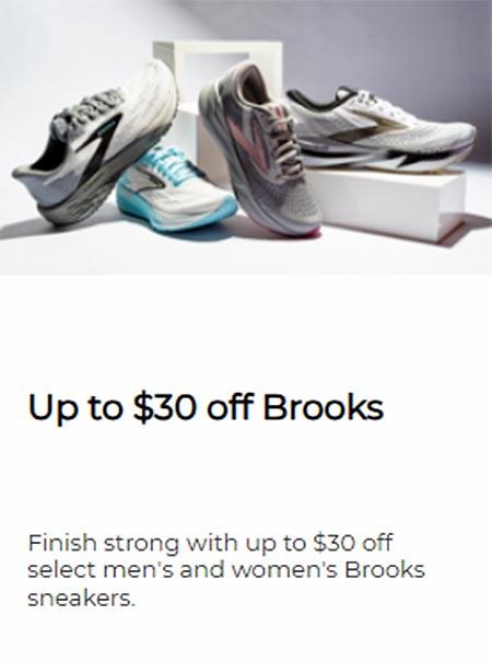 Up to $30 Off Brooks