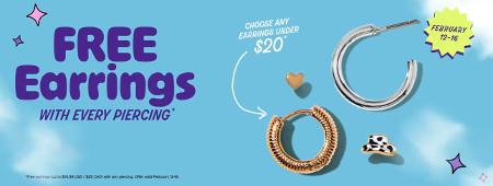 Free Earrings With Every Piercing