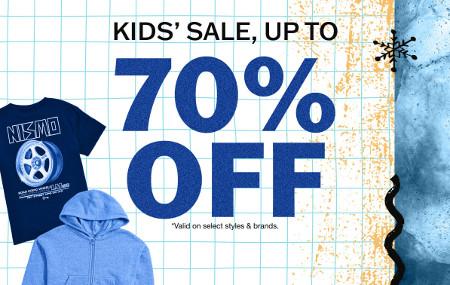 Kids' Sale, Up to 70% off