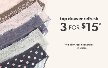 3 for $15 Panties