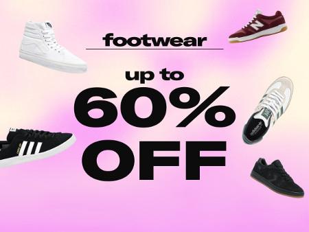 Footwear Up to 60% off