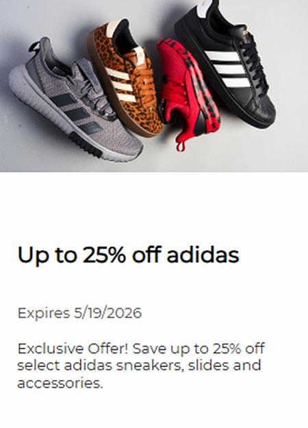 Up to 25% Off adidas