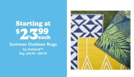 Starting at $23.99 Each Summer Outdoor Rugs