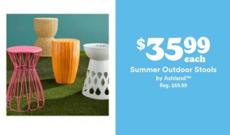 $35.99 Each Sumer Outdoor Stools by Ashland