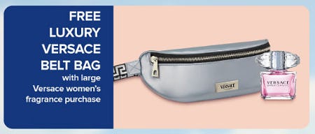 Free Luxury Versace Belt Bag With Large Versace Women's Fragrance Purchase