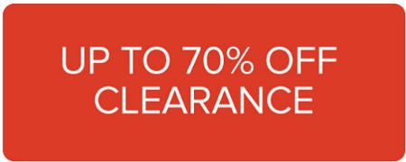 Up to 70% Off Clearance