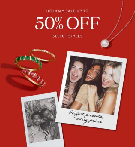 Holiday Sale: Up to 50% Off Select Styles