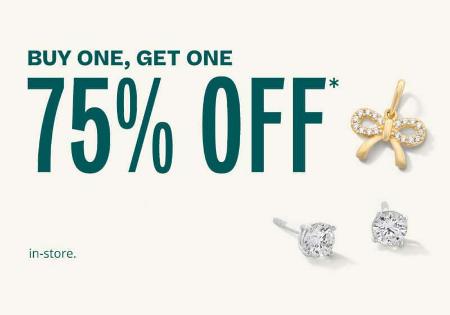 Buy One, Get One 75% Off In-Store