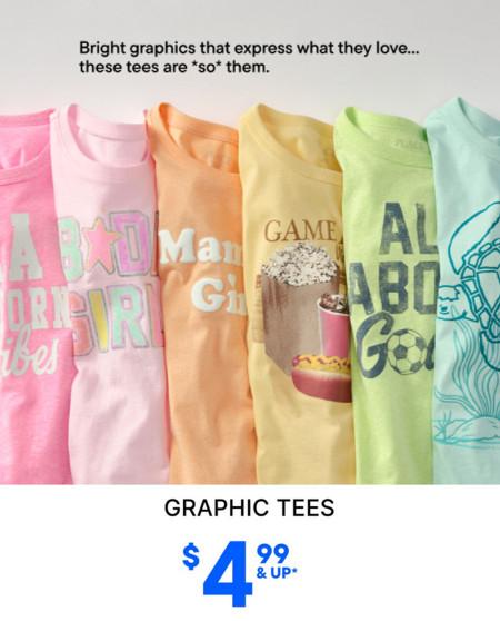 Graphic Tees $4.99 and Up