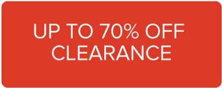 Up to 70% Off Clearance