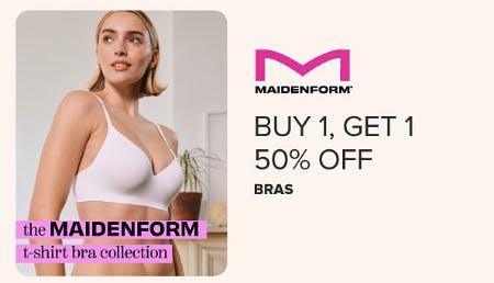 Buy 1, Get 1 50% Off Bras