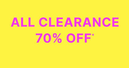All Clearance 70% off