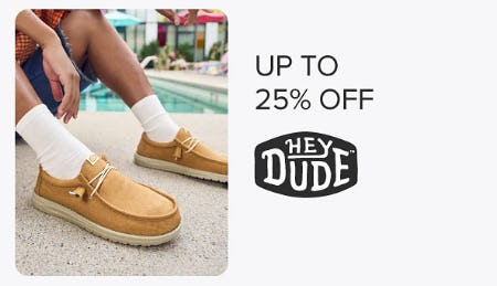 Up to 25% Off Hey Dude