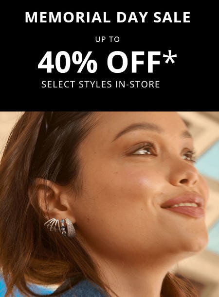 The Memorial Day Sale: Up to 40% Off