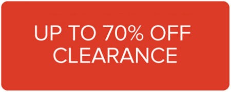 Up to 70% Off Clearance