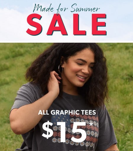 All Graphic Tees $15