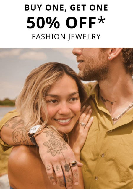 Buy One, Get One 50% off Fashion Jewelry