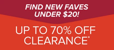 Up to 70% Off Clearance