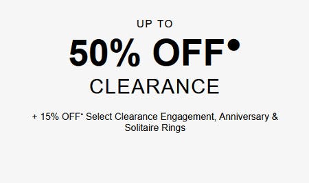 Up to 50% off Clearance