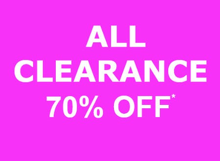 All Clearance 70% off