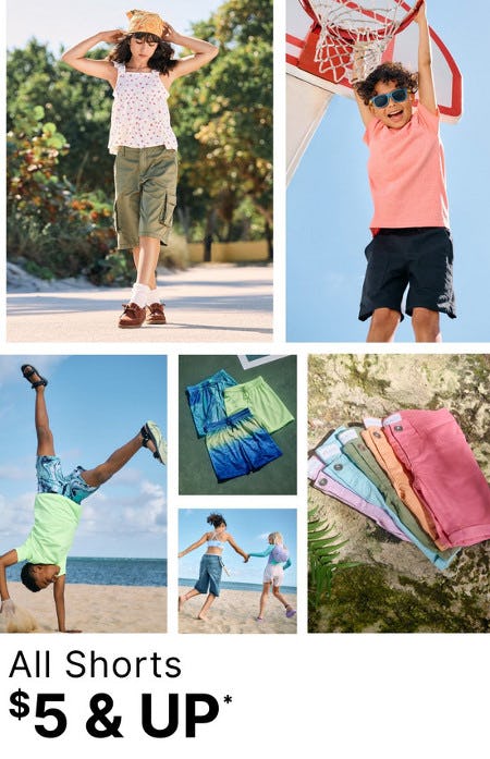 All Shorts $5 and Up