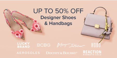 Up to 50% Off Designer Shoes & Handbags