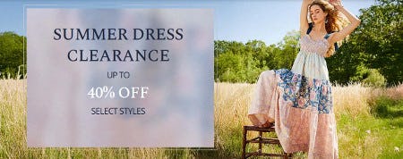Summer Dress Clearance Up to 40% off