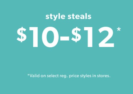 Style Steals $10-$12