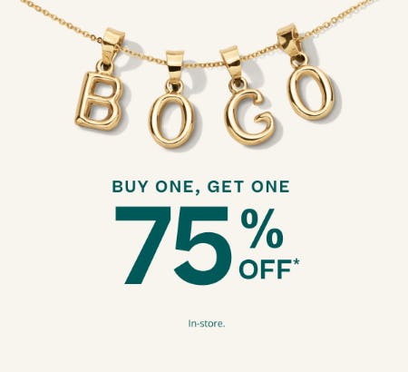 Buy One, Get One 75% Off In-Store