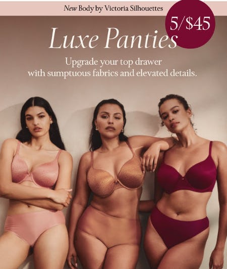 Luxe Panties 5 for $45