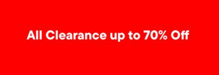 All Clearance Up to 70% off