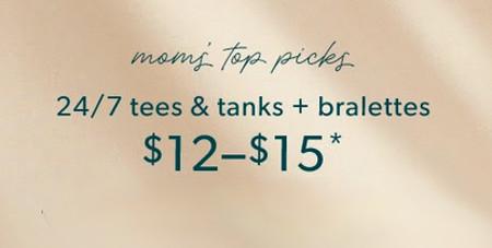 $12-$15 24/7 Tops and Bralettes