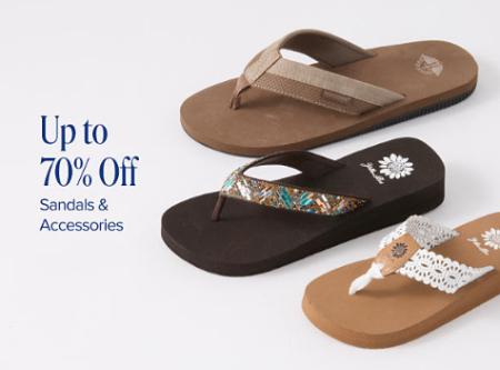 Up to 70% Off Sandals & Accessories