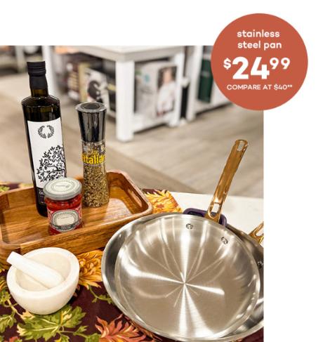 $24.99 Stainless Steel Pan