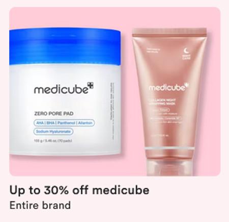 Up to 30% off medicube