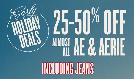 25-50% off Almost All AE and Aerie