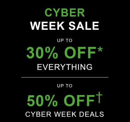 Cyber Week Sale Up to 30% off Everything