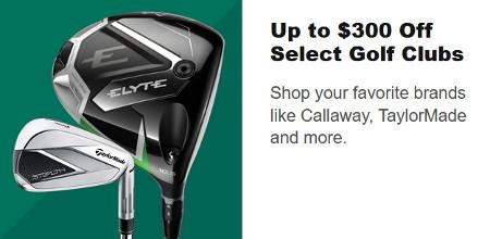 Up to $300 Off Select Golf Clubs