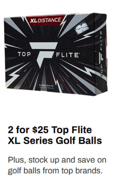 2 for $25 Top Flite XL Series Golf Balls