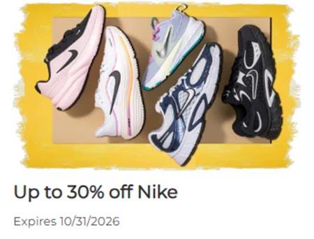 Up to 30% Off Nike
