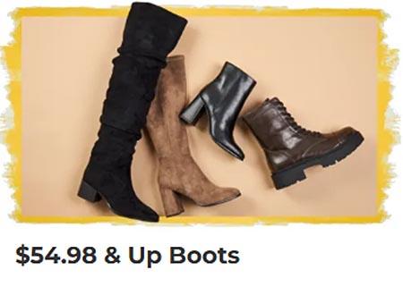 $54.98 & Up Boots