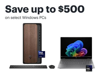 Save Up to $500 On Select Windows PCs