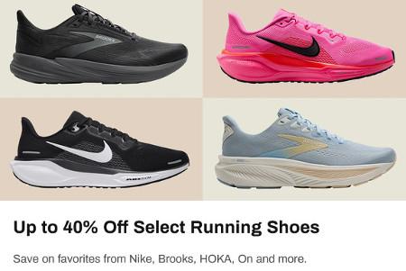 Up to 40% Off Select Running Shoes