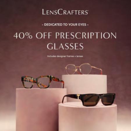 40% Off Prescription Glasses