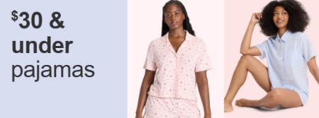 $30 & Under pajamas