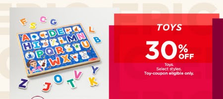 Toys 30% Off